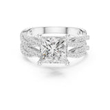 Princess Lab Grown Diamond Split-Shank Engagement Ring