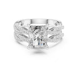 Radiant Lab Grown Diamond Split-Shank Engagement Ring