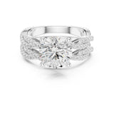 Round Lab Grown Diamond Split-Shank Engagement Ring