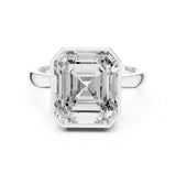 Emerald Lab Grown Diamond Bezel Engagement Ring