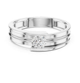 Round Lab Grown Diamond Bezel Engagement Ring