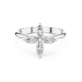 Marquise Lab Grown Diamond Cluster Engagement Ring