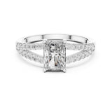 Radiant Lab Grown Diamond Split-Shank Engagement Ring