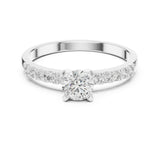 Round Lab Grown Diamond Pave Engagement Ring