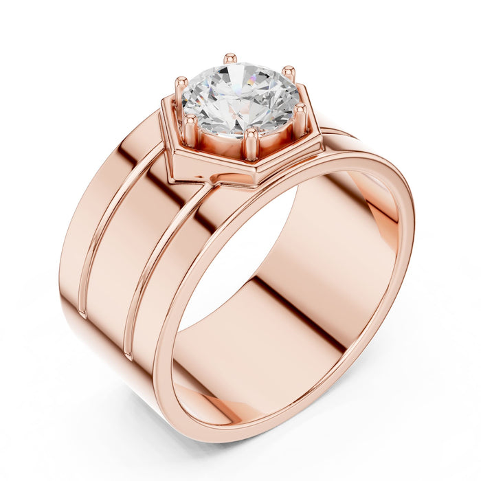 Round Lab Grown Diamond Halo Engagement Ring rose gold video