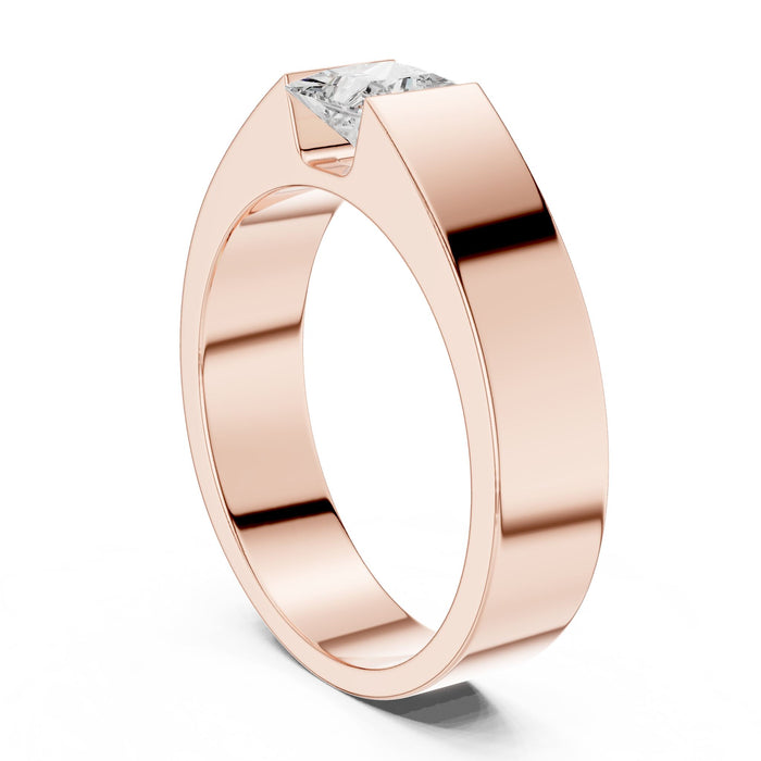Princess Lab Grown Diamond Solitaire Engagement Ring yellow gold video