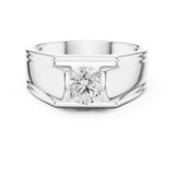 Round Lab Grown Diamond Bezel Engagement Ring