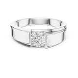 Round Lab Grown Diamond Bezel Engagement Ring