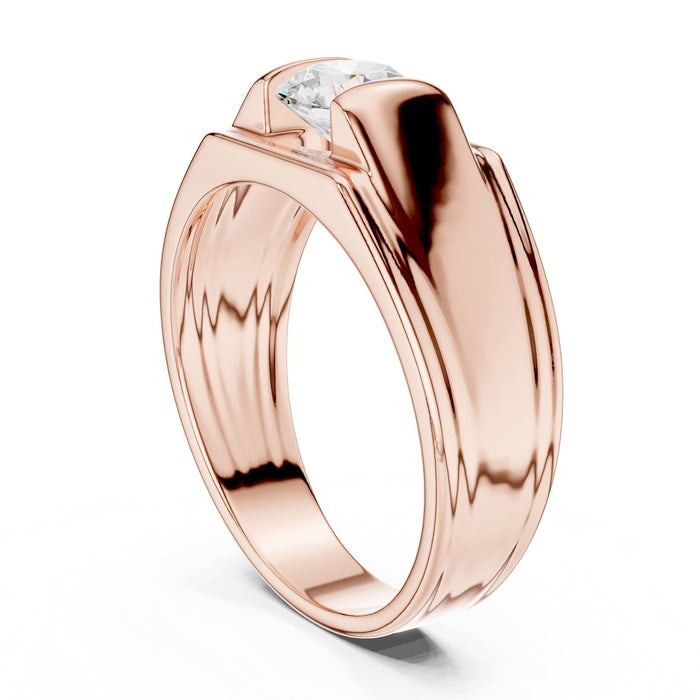 Round Lab Grown Diamond Solitaire Engagement Ring yellow gold video