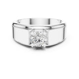 Round Lab Grown Diamond Solitaire Engagement Ring