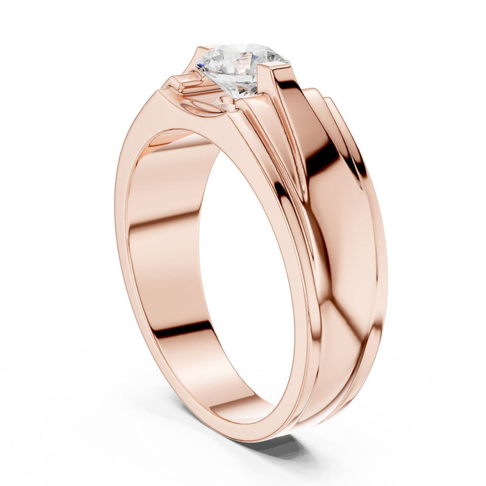 Round Lab Grown Diamond Side-Stone Engagement Ring yellow gold video