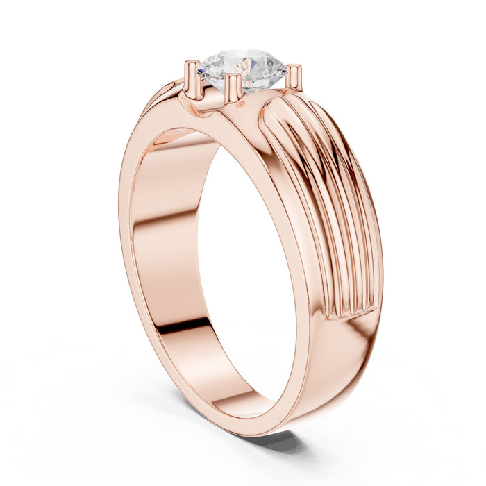 Round Lab Grown Diamond Side-Stone Engagement Ring yellow gold video