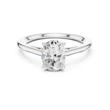 Oval Lab Grown Diamond Solitaire Engagement Ring