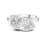 Toi Et Moi Lab Grown Diamond Bezel Engagement Ring