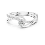 Round Lab Grown Diamond Split-Shank Engagement Ring