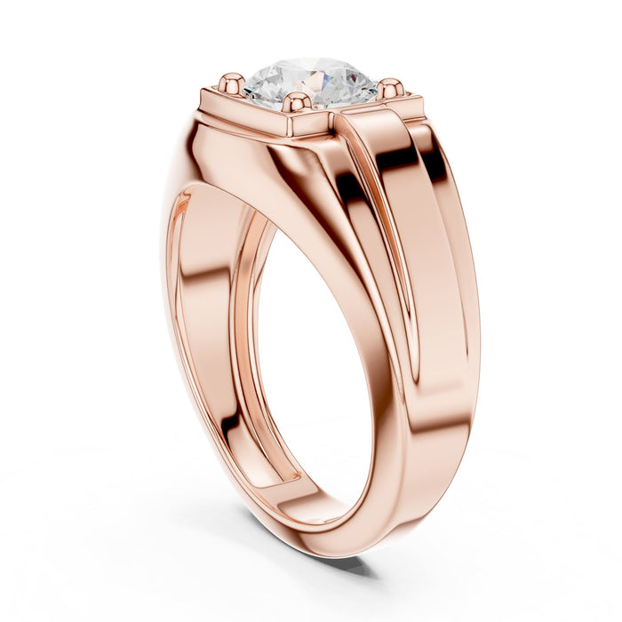 Round Lab Grown Diamond Split-Shank Engagement Ring yellow gold video