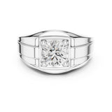 Round Lab Grown Diamond Split-Shank Engagement Ring