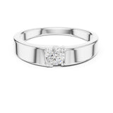 Round Lab Grown Diamond Solitaire Engagement Ring