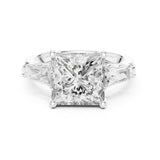 Princess Lab Grown Diamond Three-Stone Engagement Ring