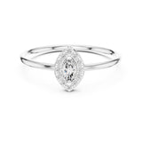 Marquise Lab Grown Diamond Halo Engagement Ring