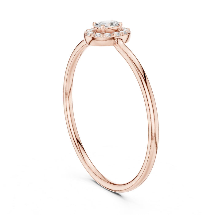 Oval Lab Grown Diamond Halo Engagement Ring yellow gold video