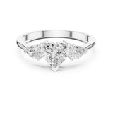 Heart Lab Grown Diamond Three-Stone Engagement Ring