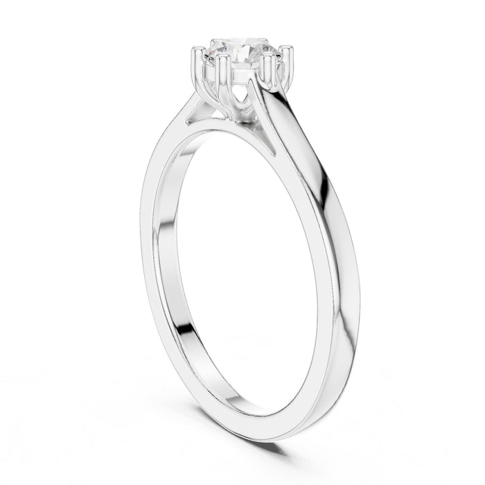 Round Lab Grown Diamond Solitaire Engagement Ring rose gold video
