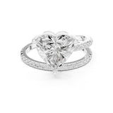 Heart Lab Grown Diamond Pave Engagement Ring