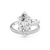 Marquise Lab Grown Diamond Split-Shank Engagement Ring