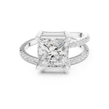 Princess Lab Grown Diamond Split-Shank Engagement Ring