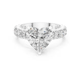 Heart Lab Grown Diamond Pave Engagement Ring