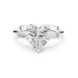 Heart Lab Grown Diamond Three-Stone Engagement Ring
