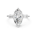Marquise Lab Grown Diamond Three-Stone Engagement Ring