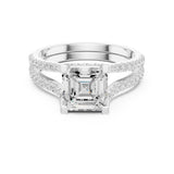 Princess Lab Grown Diamond Halo Engagement Ring