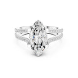 Marquise Lab Grown Diamond Split-Shank Engagement Ring