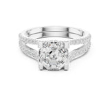 Octagon Lab Grown Diamond Split-Shank Engagement Ring