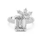 Emerald Lab Grown Diamond Solitaire Engagement Ring