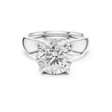 Round Lab Grown Diamond Solitaire Engagement Ring