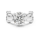 Round Lab Grown Diamond Split-Shank Engagement Ring
