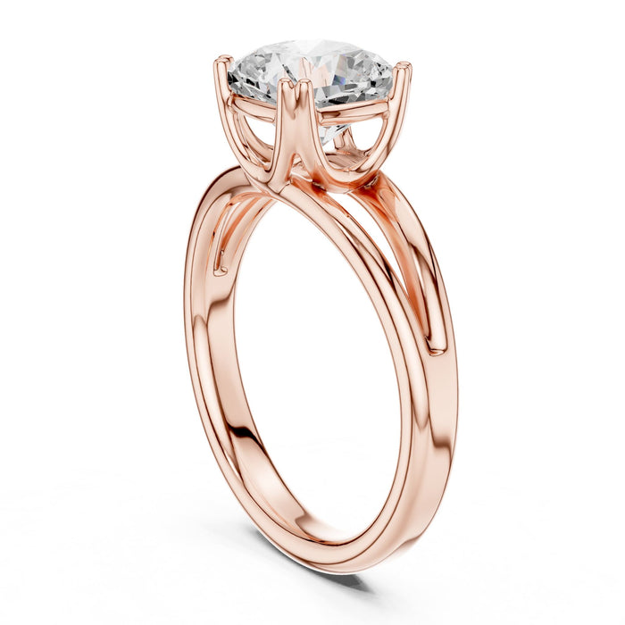 Cushion Lab Grown Diamond Solitaire Engagement Ring yellow gold video