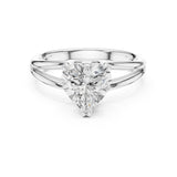 Heart Lab Grown Diamond Split-Shank Engagement Ring