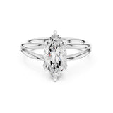 Marquise Lab Grown Diamond Solitaire Engagement Ring