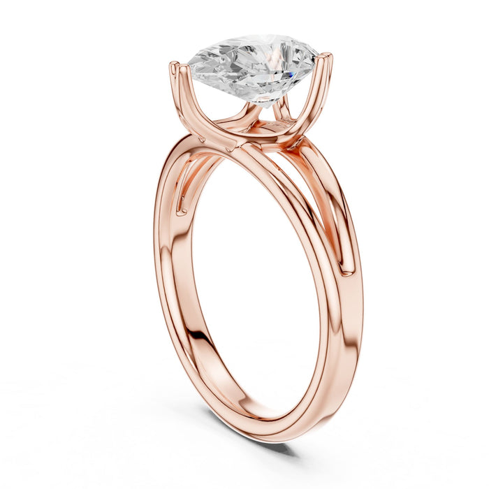 Pear Lab Grown Diamond Solitaire Engagement Ring yellow gold video
