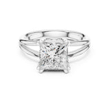 Princess Lab Grown Diamond Solitaire Engagement Ring