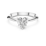 Heart Lab Grown Diamond Solitaire Engagement Ring