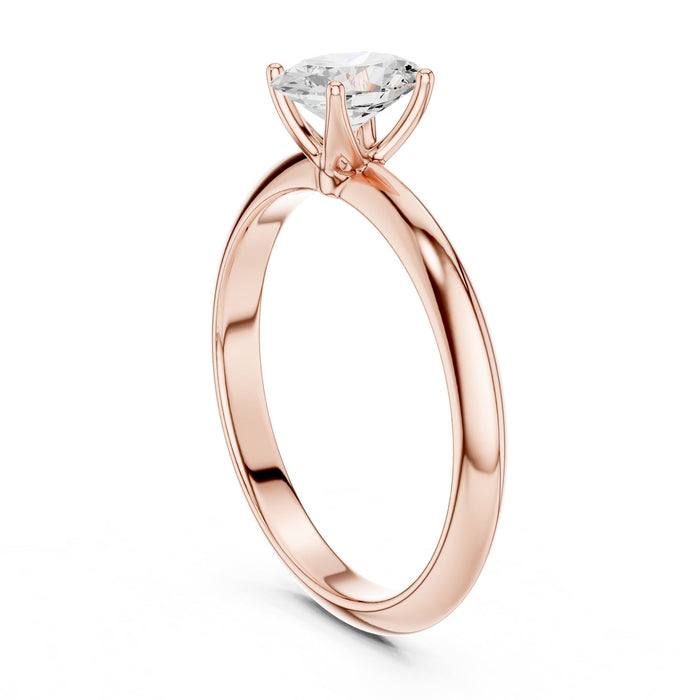 Oval Lab Grown Diamond Solitaire Engagement Ring yellow gold video