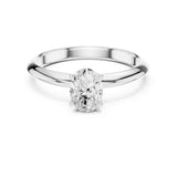 Oval Lab Grown Diamond Solitaire Engagement Ring