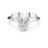 Heart Lab Grown Diamond Solitaire Engagement Ring