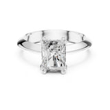 Radiant Lab Grown Diamond Solitaire Engagement Ring