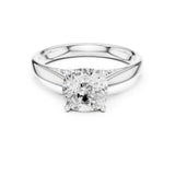 Cushion Lab Grown Diamond Split-Shank Engagement Ring